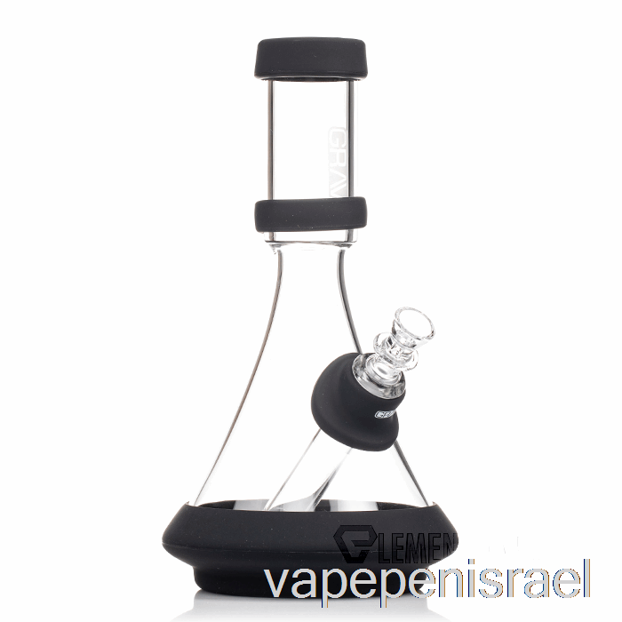 כוס חד פעמית Vape Israel Grav Deco בסיליקון שקוף+שחור